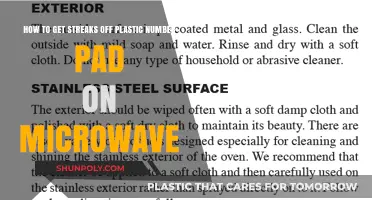 Remove Streaks from Your Microwave's Plastic Number Pad Easily
