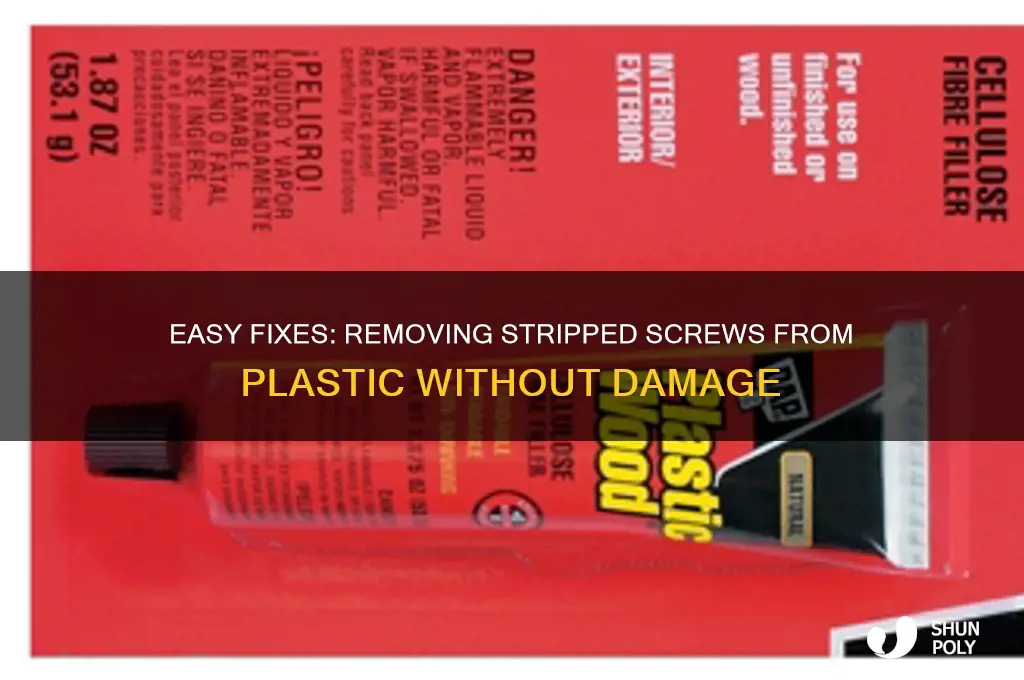 how to get stripped screw out of plastic