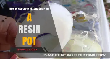 Removing Stuck Plastic Wrap from Resin Pots: Quick and Easy Tips
