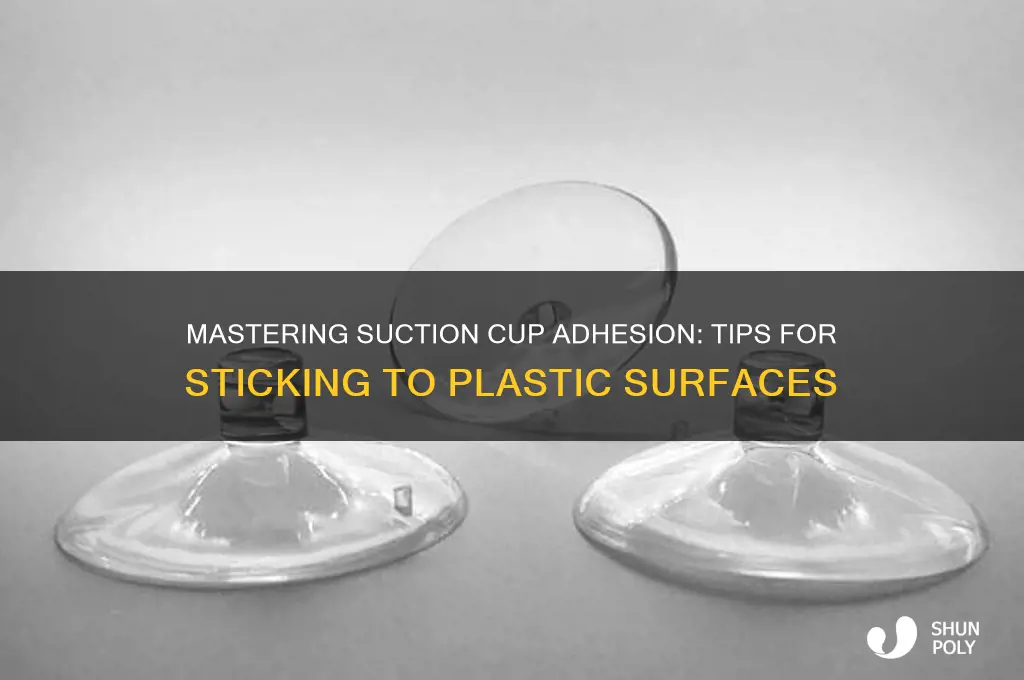 how to get suction cups to stick to plastic