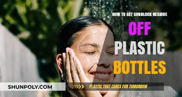 Effective Ways to Remove Sunblock Residue from Plastic Bottles