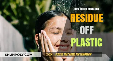 Effective Ways to Remove Sunblock Residue from Plastic Surfaces