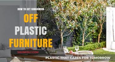 Effective Tips to Remove Sunscreen Stains from Plastic Furniture