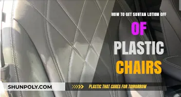 Easy Tips to Remove Suntan Lotion Stains from Plastic Chairs