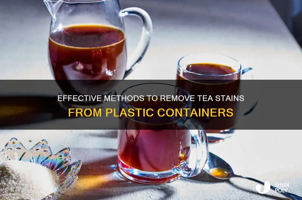 how to get tea stains from plastic