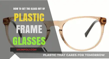 Quick Fix: Removing Glass Lenses from Plastic Frame Glasses