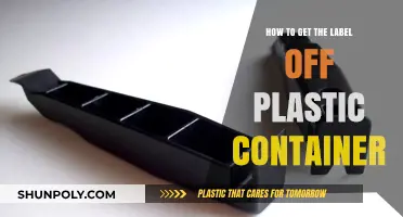 Easy Ways to Remove Labels from Plastic Containers Without Residue