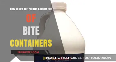 Removing Plastic Bottoms from Glass Containers