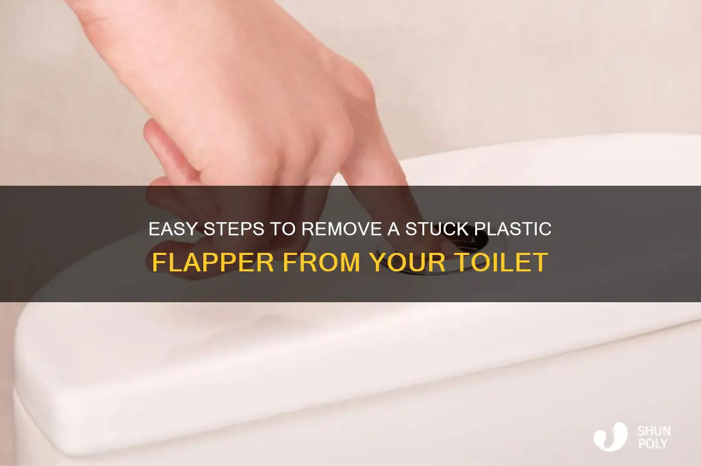 how to get the plastic flapper off