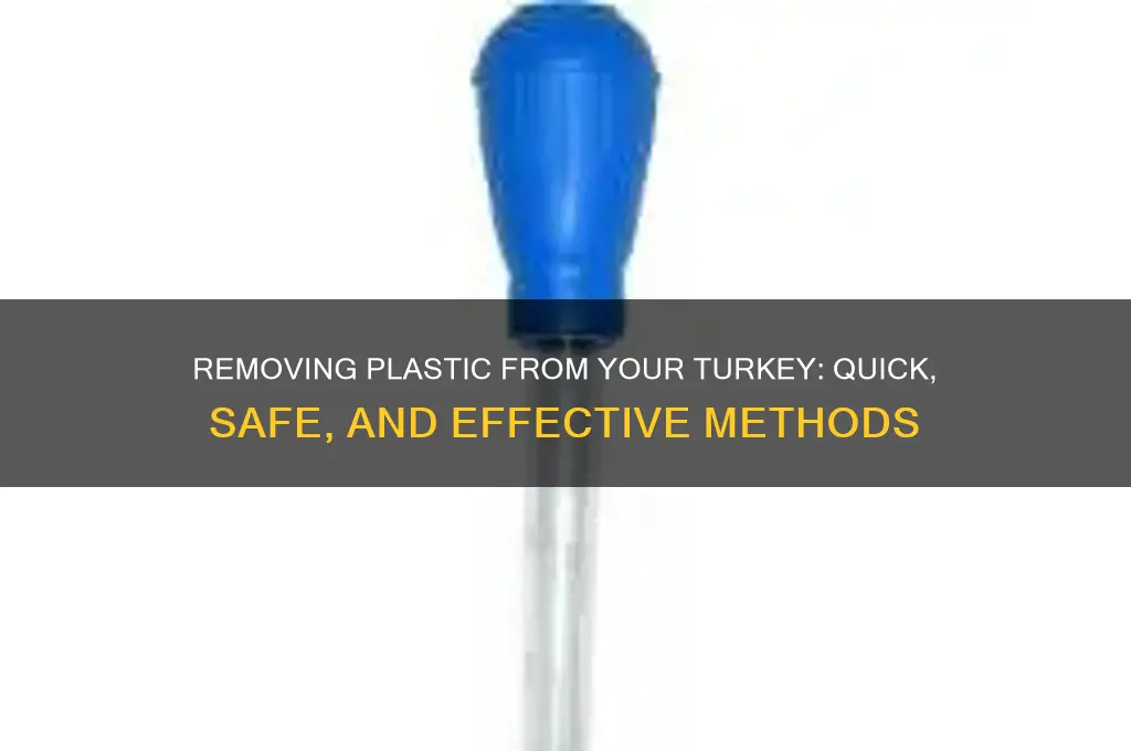 how to get the plastic out of a turkey