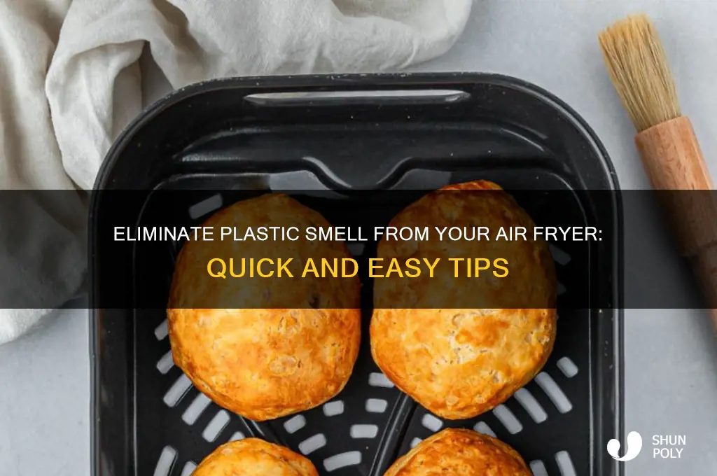 how to get the plastic smell out of air fryer