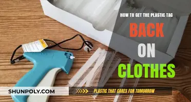 Quick Fix: Reattaching Plastic Tags to Clothes Effortlessly
