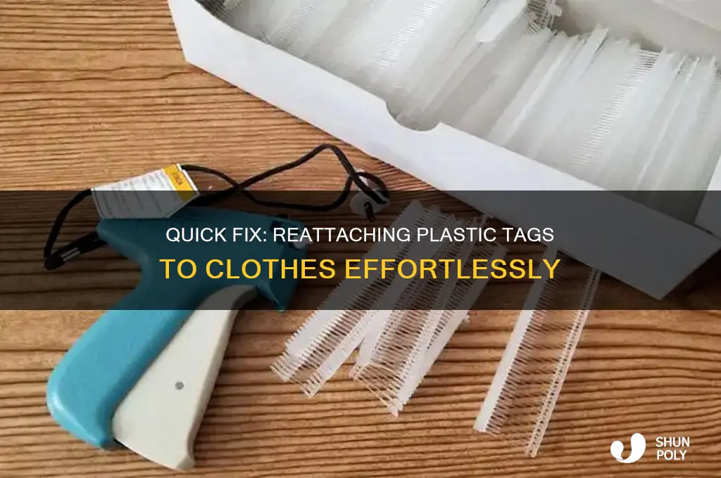 how to get the plastic tag back on clothes