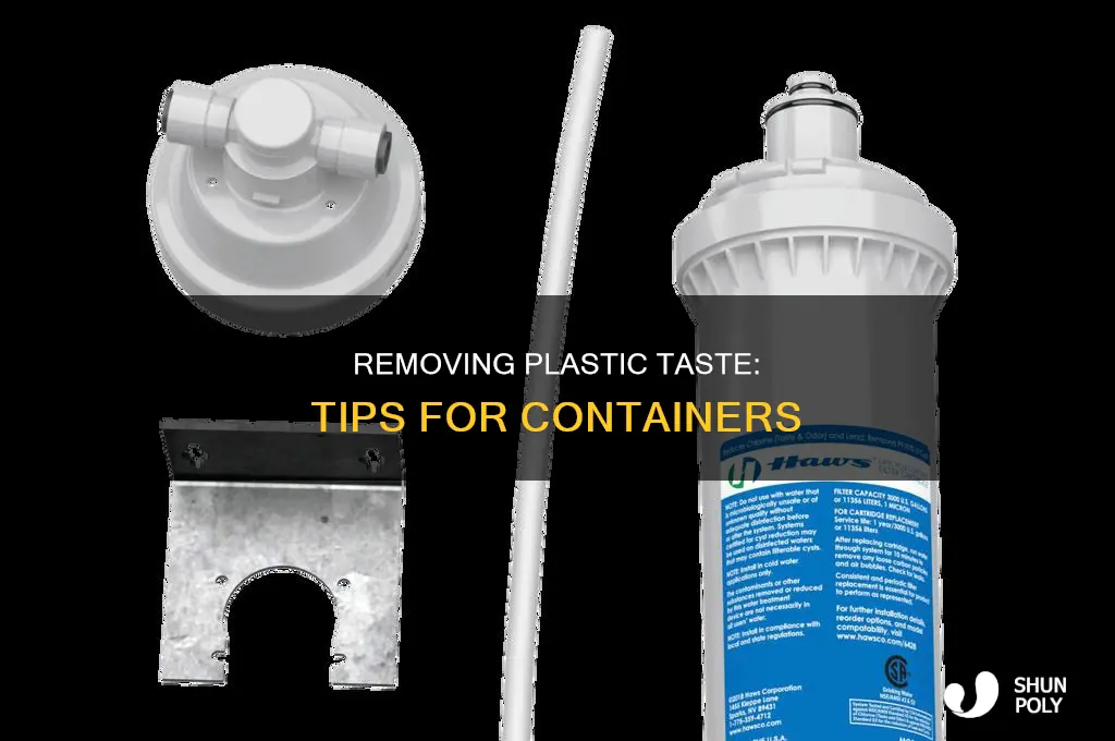 how to get the plastic taste out of containers