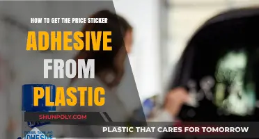 Effective Ways to Remove Price Sticker Adhesive from Plastic Surfaces