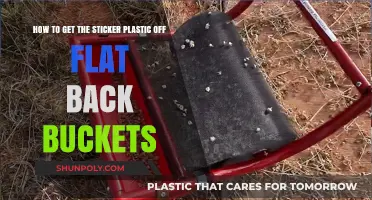 Easy Removal Tips: Peel Sticker Plastic Off Flat Back Buckets