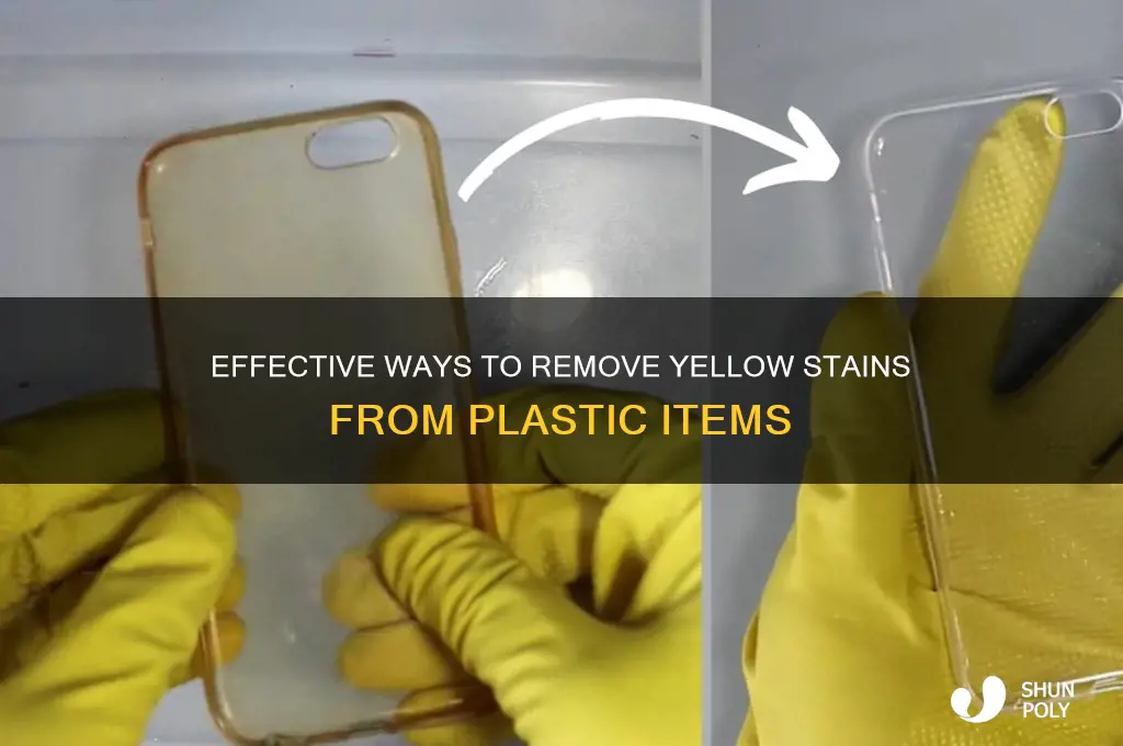 how to get the yellow out of plastic