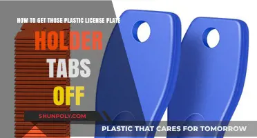Effortless Removal: How to Get Plastic License Plate Holder Tabs Off