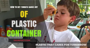 Removing Tomato Sauce Stains from Plastic Containers