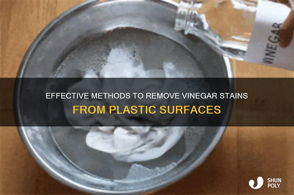 how to get vinegar stain off plastic