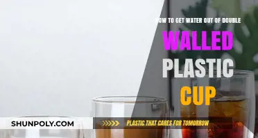 Quick Fix: Removing Water from Double-Walled Plastic Cups Easily
