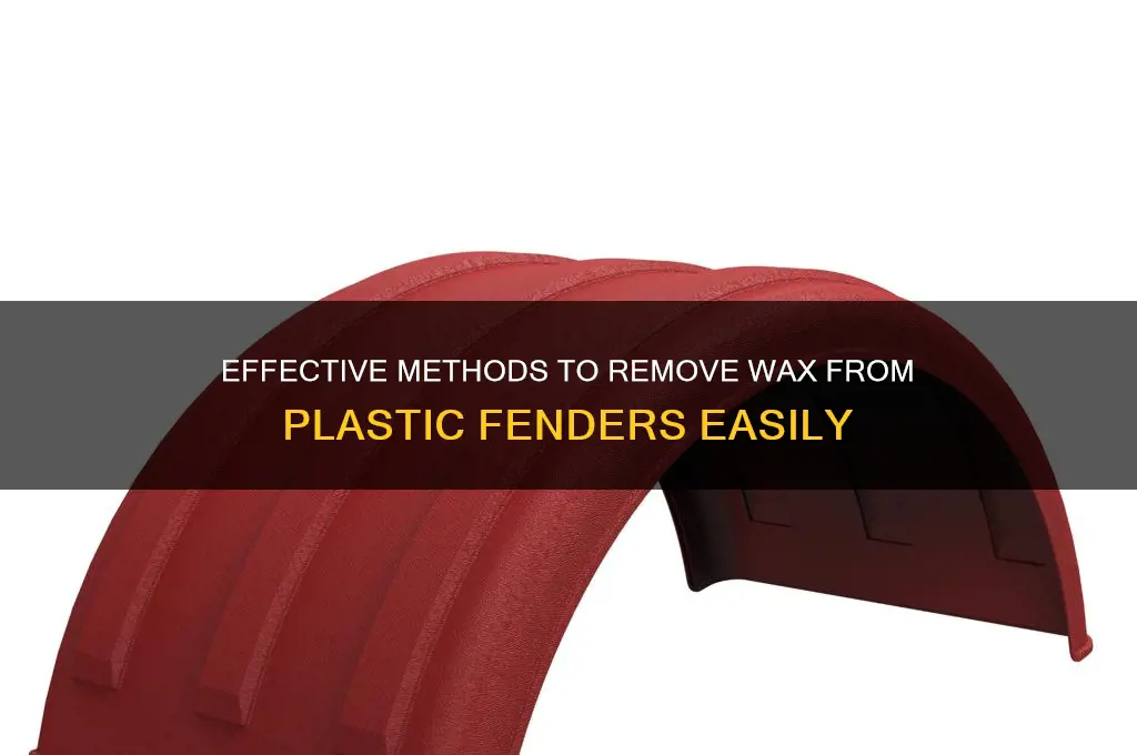 how to get wax off plastic fenders