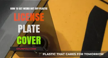 Removing Stubborn Nuts from Plastic License Plate Covers: A Weird Fix