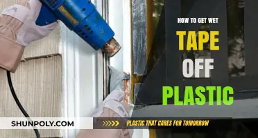 Removing Wet Tape from Plastic: Quick and Easy Solutions