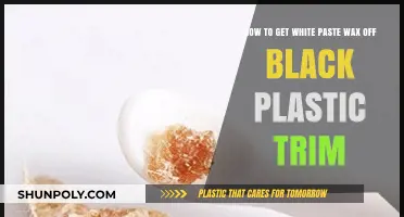 Removing White Paste Wax from Black Plastic Trim: A Step-by-Step Guide