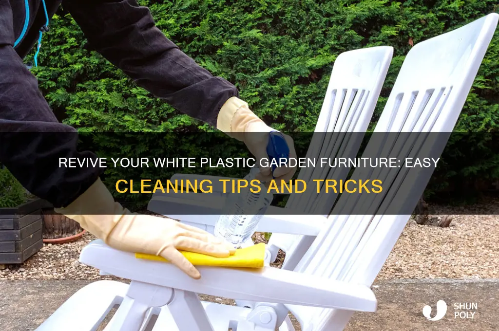 how to get white plastic garden furniture clean