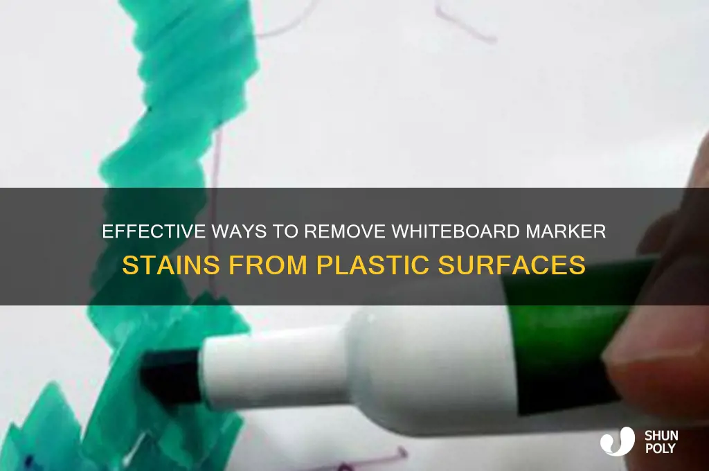 how to get whiteboard marker off plastic