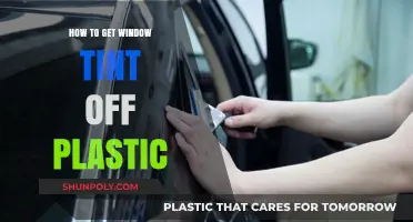 Effective Methods to Remove Window Tint from Plastic Surfaces
