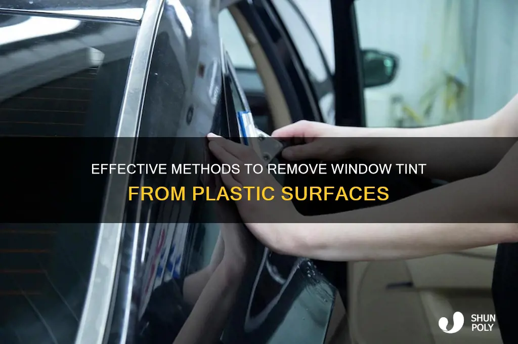 how to get window tint off plastic