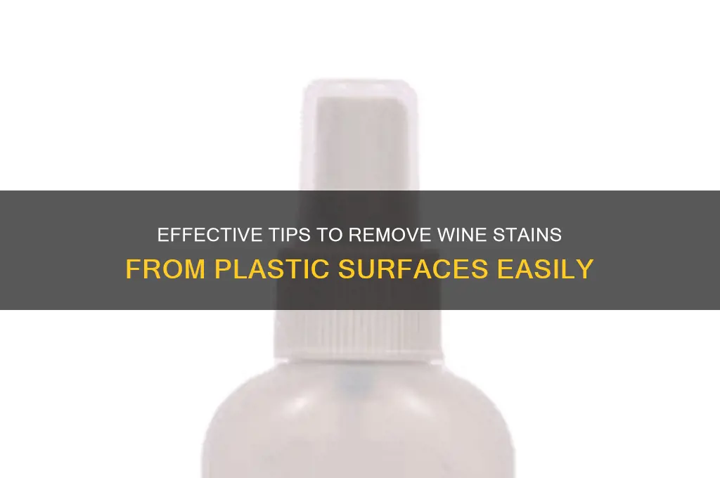 how to get wine out of plastic
