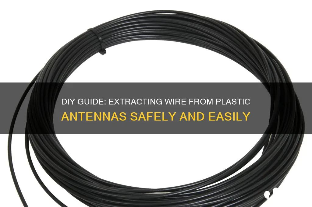 how to get wire in plastic antenna