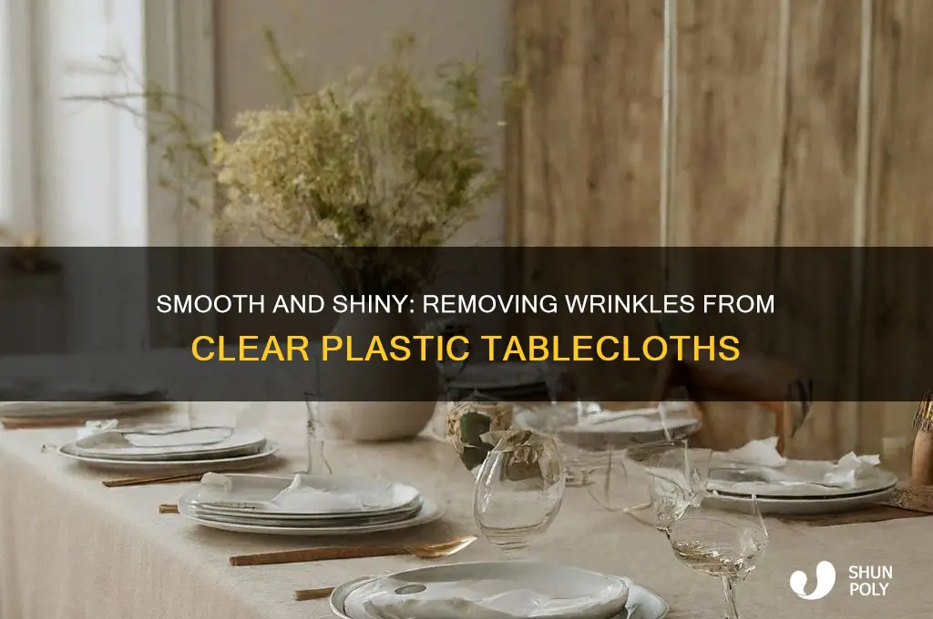 how to get wrinkles out of a clear plastic tablecloth