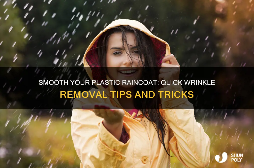 how to get wrinkles out of a plastic raincoat