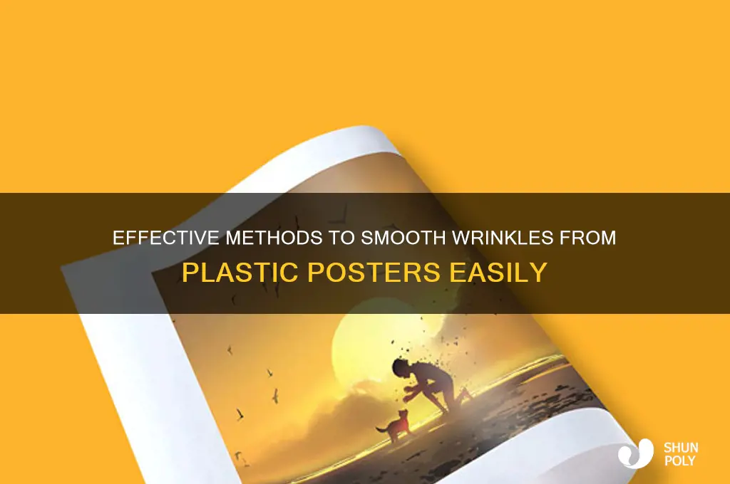 how to get wrinkles out of plastic poster