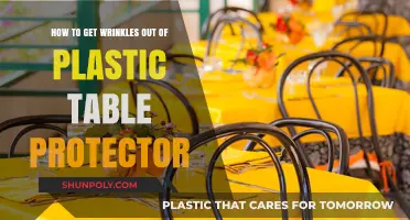 Smooth and Shiny: Removing Wrinkles from Your Plastic Table Protector