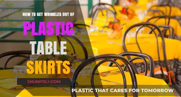 Smooth and Elegant: Removing Wrinkles from Plastic Table Skirts