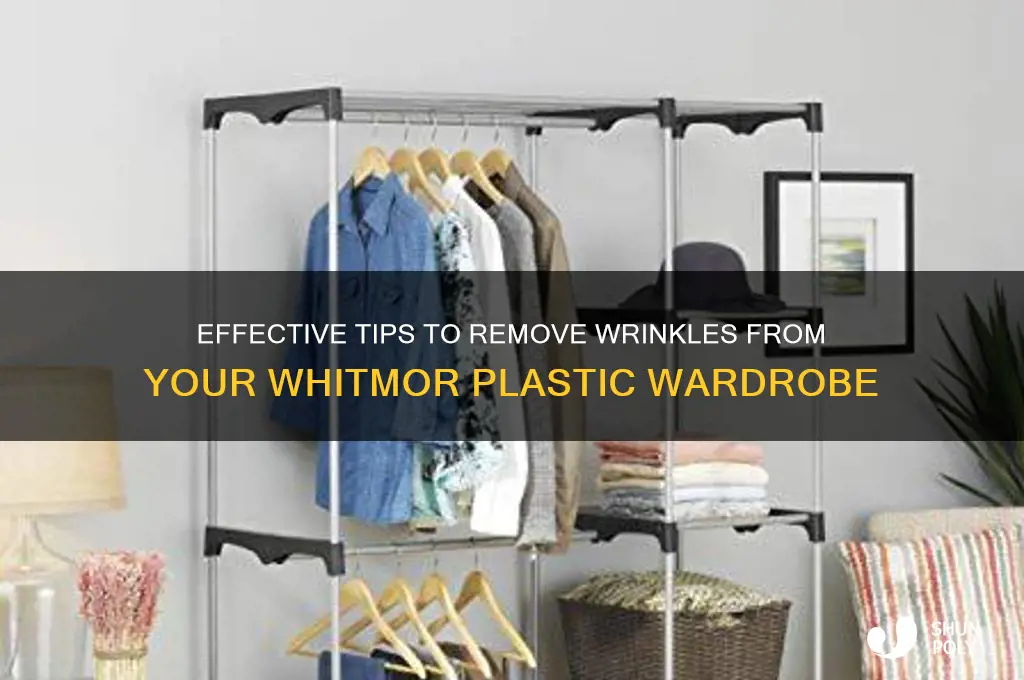 how to get wrinkles out of whitmor plastic wardrobe