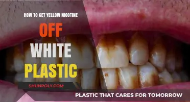 Effective Ways to Remove Yellow Nicotine Stains from White Plastic Surfaces