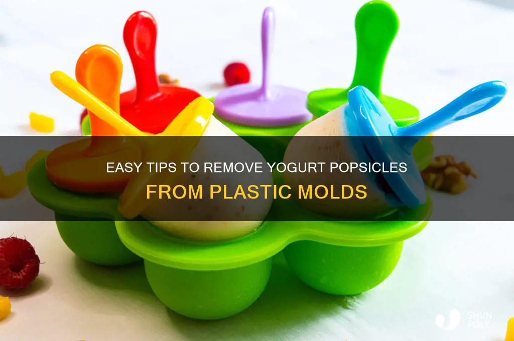 how to get yogurt popsicles out of plastic mold