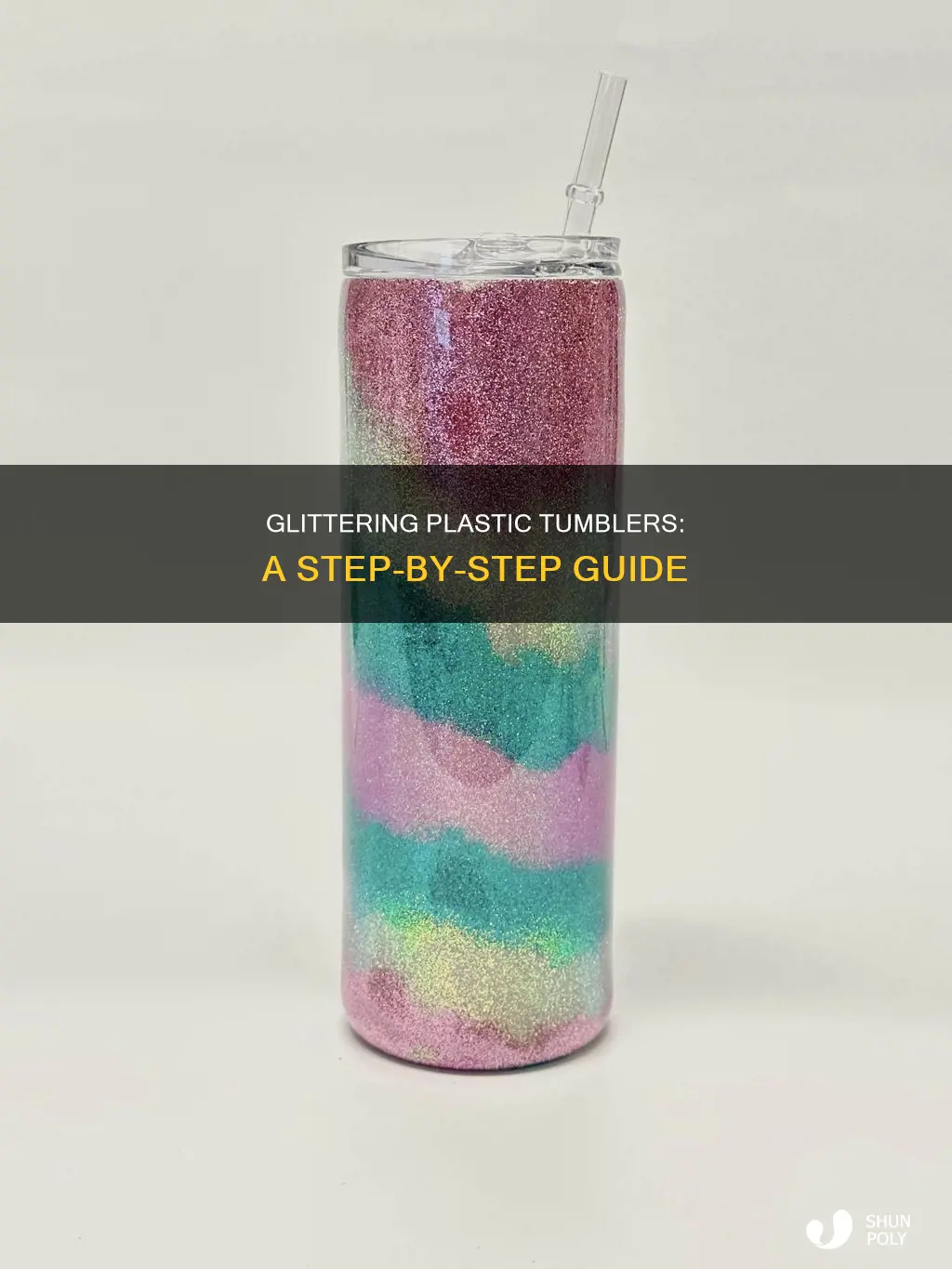 how to glitter a plastic tumbler