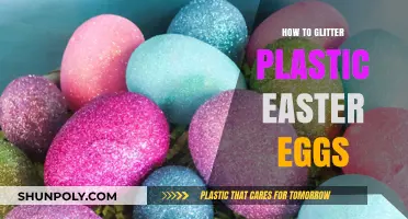Glittering Plastic Easter Eggs: A Sparkly Makeover