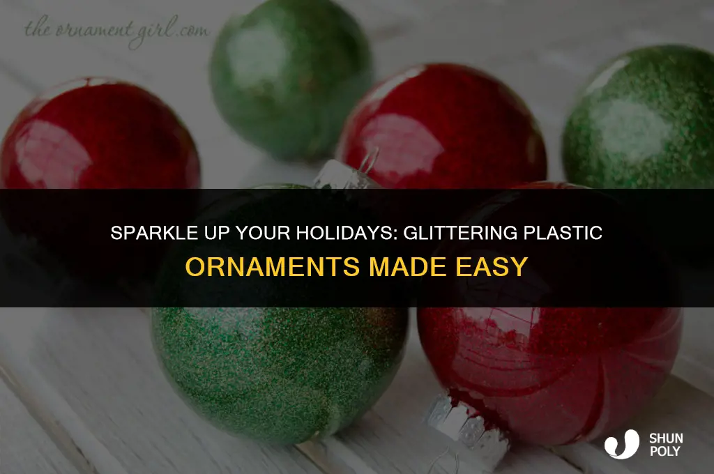 how to glitter the inside of a plastic ornament