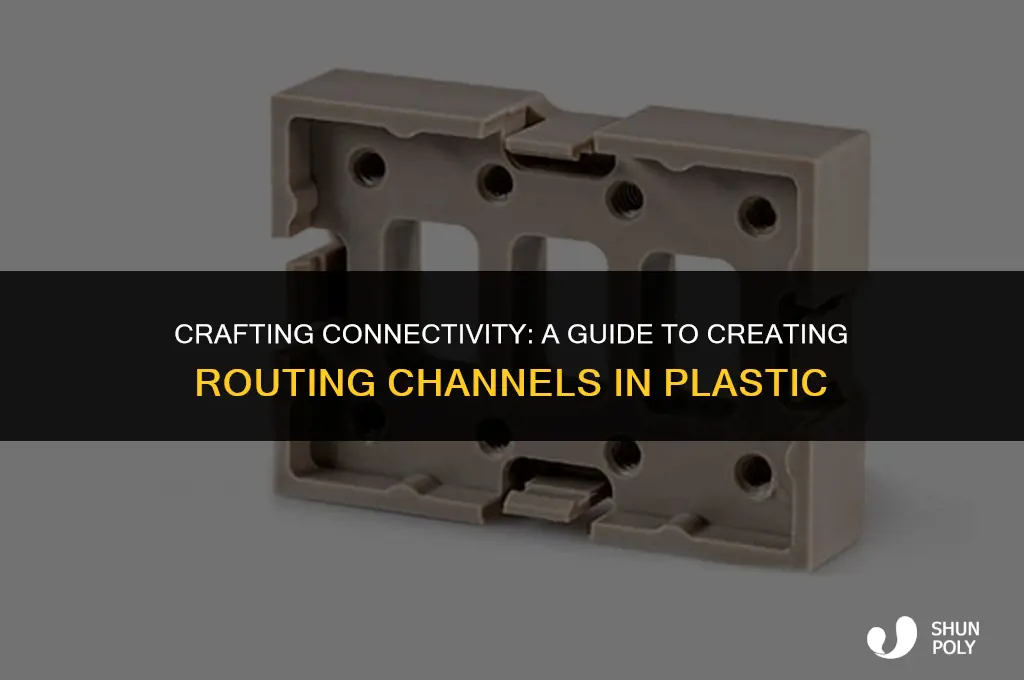 how to gow to create a routing channel in plastic