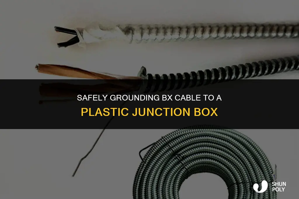 how to ground bx cable to plastic box
