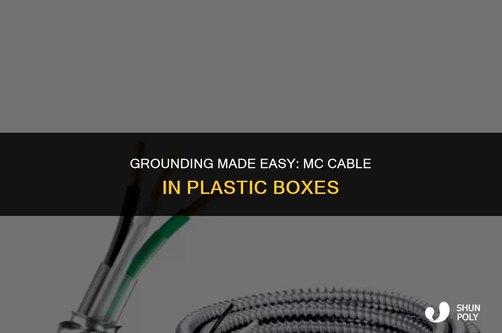 how to ground to mc cable in plastic box