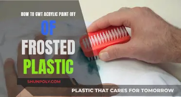 Removing Acrylic Paint from Frosted Plastic: Effective Methods